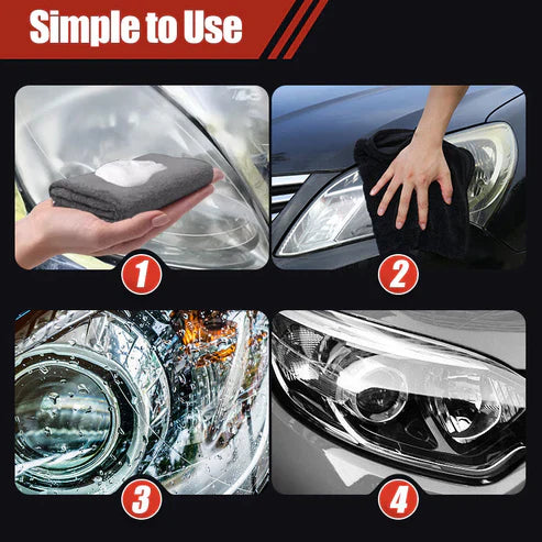 180ml Professional Car Headlight Restorer with Sponge(50% OFF)